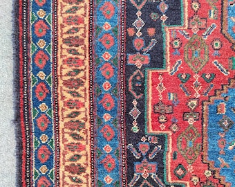 4x6 Tribal tapijt Blauw, Antiek tapijt 4x6 kleurrijk, Heriz tapijt 4x6, Afghaans tapijt 4x6 vintage, Levendig Turks tapijt 4x6, Serapi tapijt, Oosters tapijt