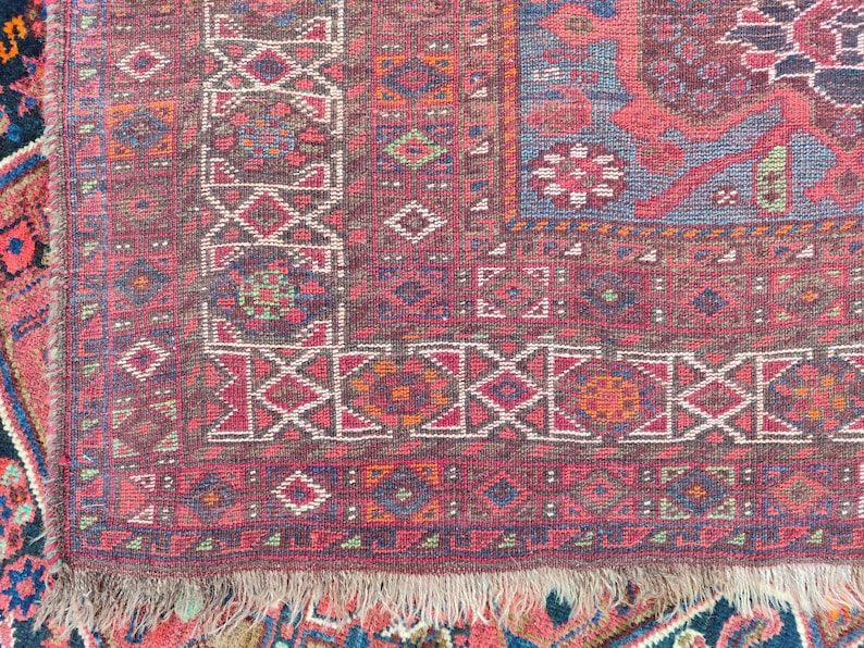 8x10 Heriz area rug, Oversize Persian rug 8x10, Serapi rug, Antique 8x10 living room rug, Oriental rug 8x10 vintage, Mahal rug, Furniture image 14