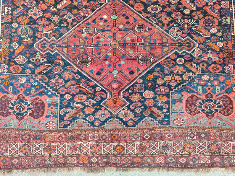8x10 Heriz area rug, Oversize Persian rug 8x10, Serapi rug, Antique 8x10 living room rug, Oriental rug 8x10 vintage, Mahal rug, Furniture image 10