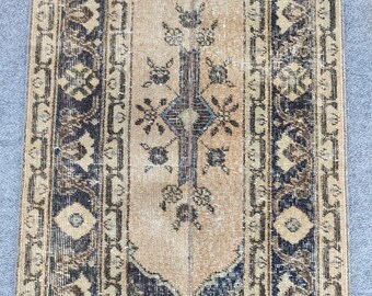 2x13 runner rug, Skinny rug runner, Turkish runner 2x13, Vintage 2x13 oushak runner, Narrow runner rug, Patchwork runner rug, Herki rug