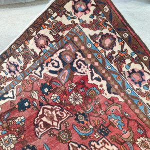 4x6 Persian rug, Heriz Vintage rug 4x6, Antique malayer rug 4x6, Afghan rug, Turkish 4x6 rug oushak, Mahal rug, Oriental rug, Bedroom rug