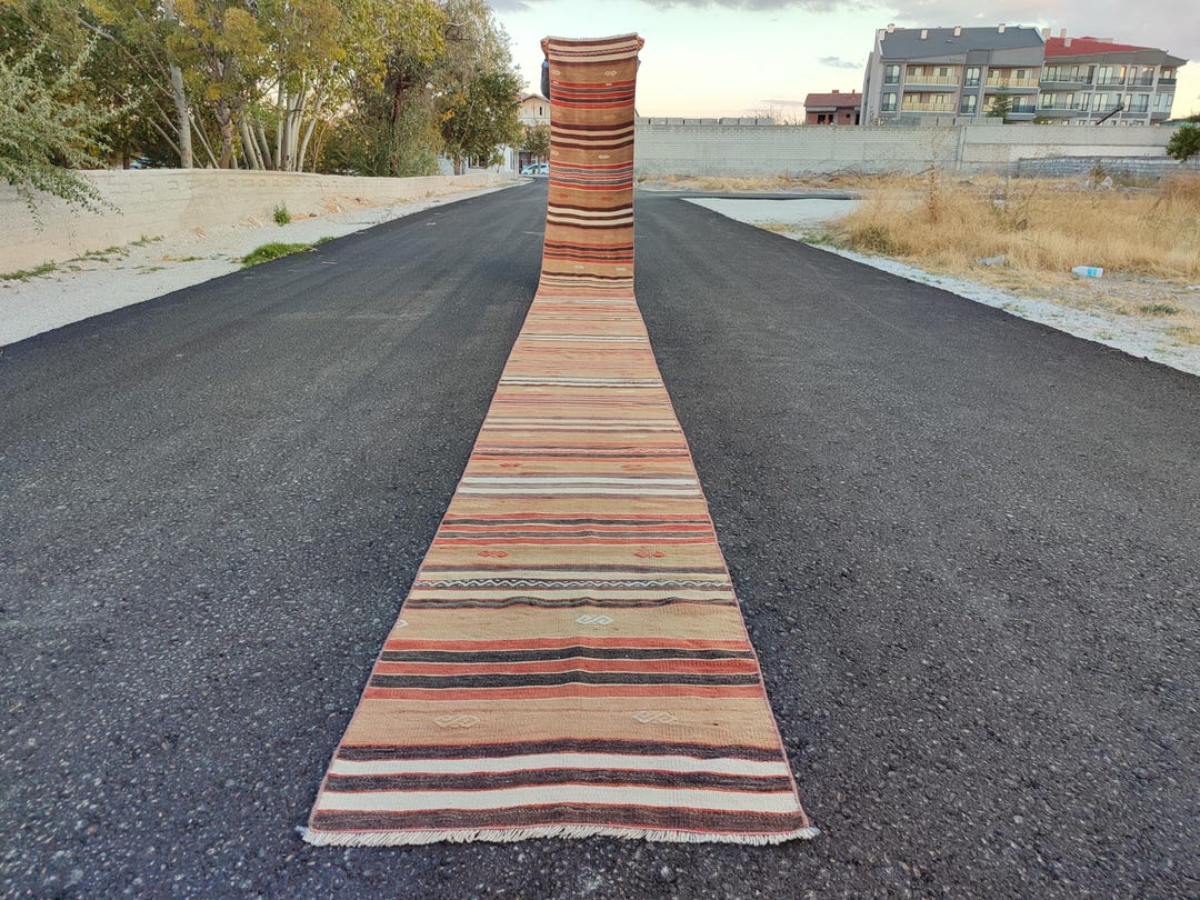 2x20 Kilim Runner Extra Long, Stair Rug Runner, 20 Long Runner for ...