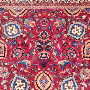 10x13 Persian area rug, Oversize Heriz rug 10x13, Antique 10x13 Serapi rug, Living room rug 10x13 vintage, Oriental rug, red area rug