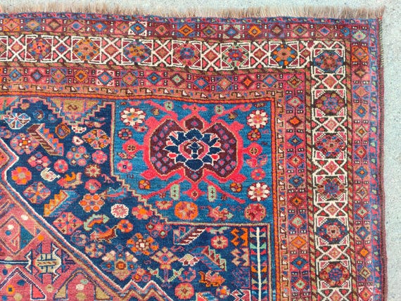 8x10 Heriz area rug, Oversize Persian rug 8x10, Serapi rug, Antique 8x10 living room rug, Oriental rug 8x10 vintage, Mahal rug, Furniture
