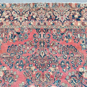 9x12 Persian area rug, Serapi rug antique 9x12, Oversize Heriz rug 9x12, Mahal rug, Living room rug 9x12 vintage, Oriental rug rare pattern