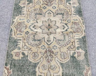 2x7 runner rug, Skinny rug runner, Turkish runner 2x7, Vintage runner 2x7, Oushak runner 2x7, Narrow runner rug, 2 feet wide runner rug