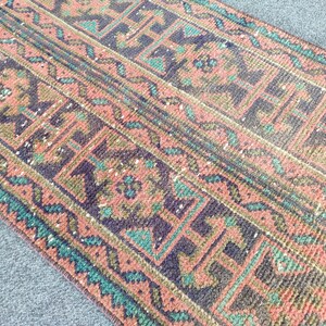 2x10 runner rug, Skinny rug runner, Turkish runner 2x10, Vintage runner 2x10, Oushak runner 2x10, Narrow runner rug, Patchwork runner rug