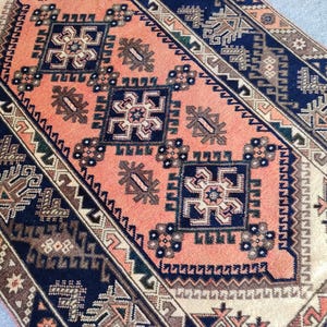 4x6 Turkish rug, Vintage rug 4x6, Afghan rug, Oushak rug 4x6, Persian 4x6 heriz rug, Rare Navy rug 4x6, Malayer rug, Oriental rug vibrant