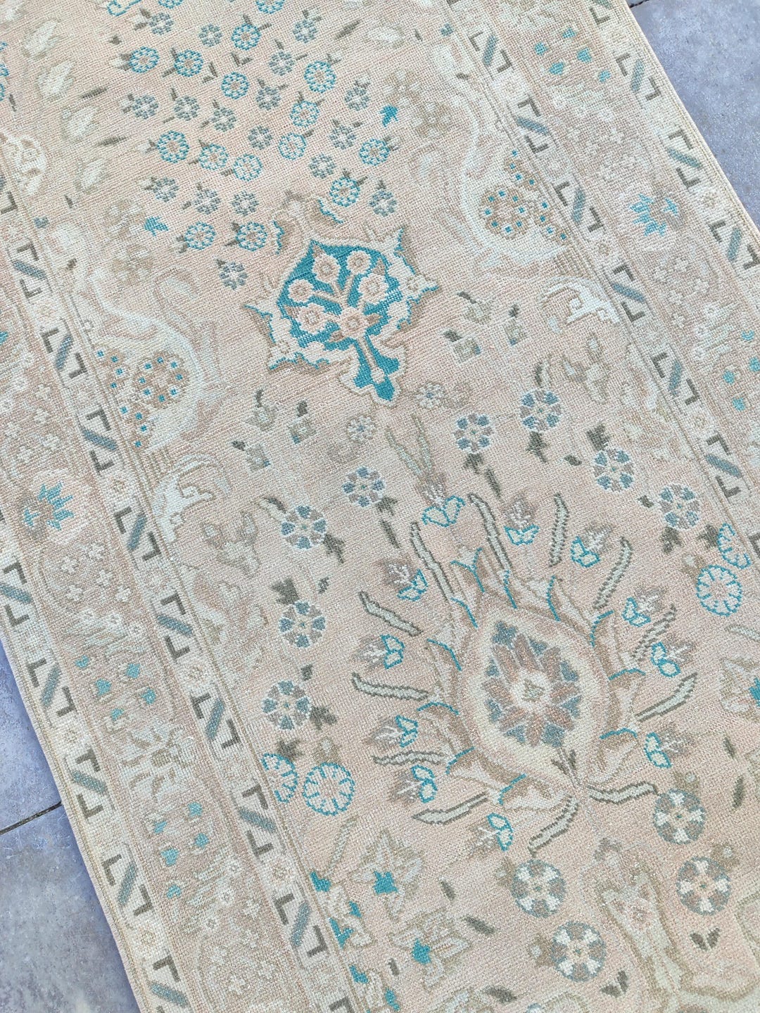 3x16 Persian Runner Muted Color, Extra Long Runner Vintage 3x16 Rug ...