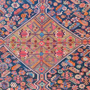8x10 Heriz area rug, Oversize Persian rug 8x10, Serapi rug, Antique 8x10 living room rug, Oriental rug 8x10 vintage, Mahal rug, Furniture image 6