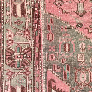 Green 4x6 Persian rug, Heriz rug 4x6, Malayer rug, Antique rug 4x6, Turkish 4x6 oushak rug modern, Afghan rug 4x6 vintage, Herki rug neutral