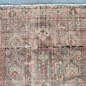 4x6 Persian rug, Heriz rug 4x6 antique, Malayer rug 4x6 vintage, Turkish 4x6 oushak rug, Afghan rug 4x6, Home decor rug, Kurdish herki rug