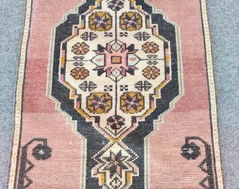 roze 2x3 tapijt, Mager tapijt, Turks tapijt 2x3, Badmat tapijt 2x3, Deurmat tapijt 2x3, Oushak tapijt 2x3, Tribal 2x3 heriz tapijt vintage, Antiek tapijt 2x3