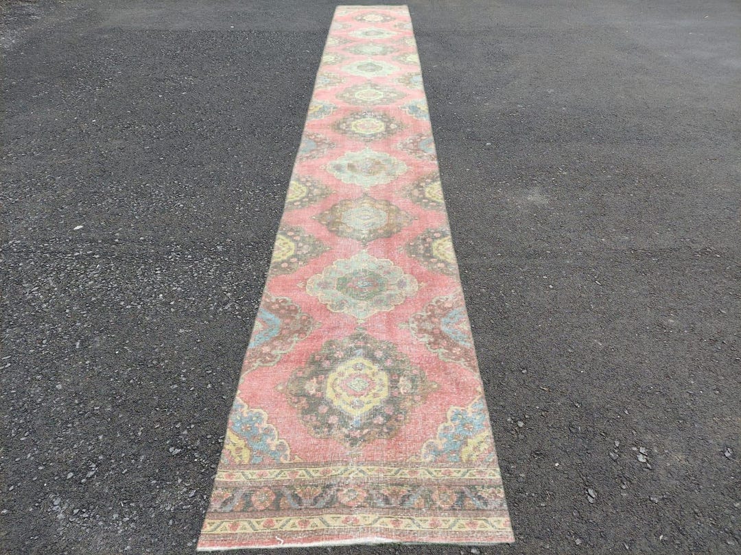 3x15 Heriz Runner Rug, Antique 3x15 Persian Rug Runner, Afghan Runner ...
