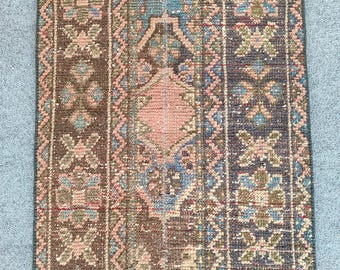 2x11 runner rug, Skinny rug runner, Turkish runner 2x11, Patchwork runner rug, Vintage runner 2x11 oushak, Stair rug, Narrow Hallway rug