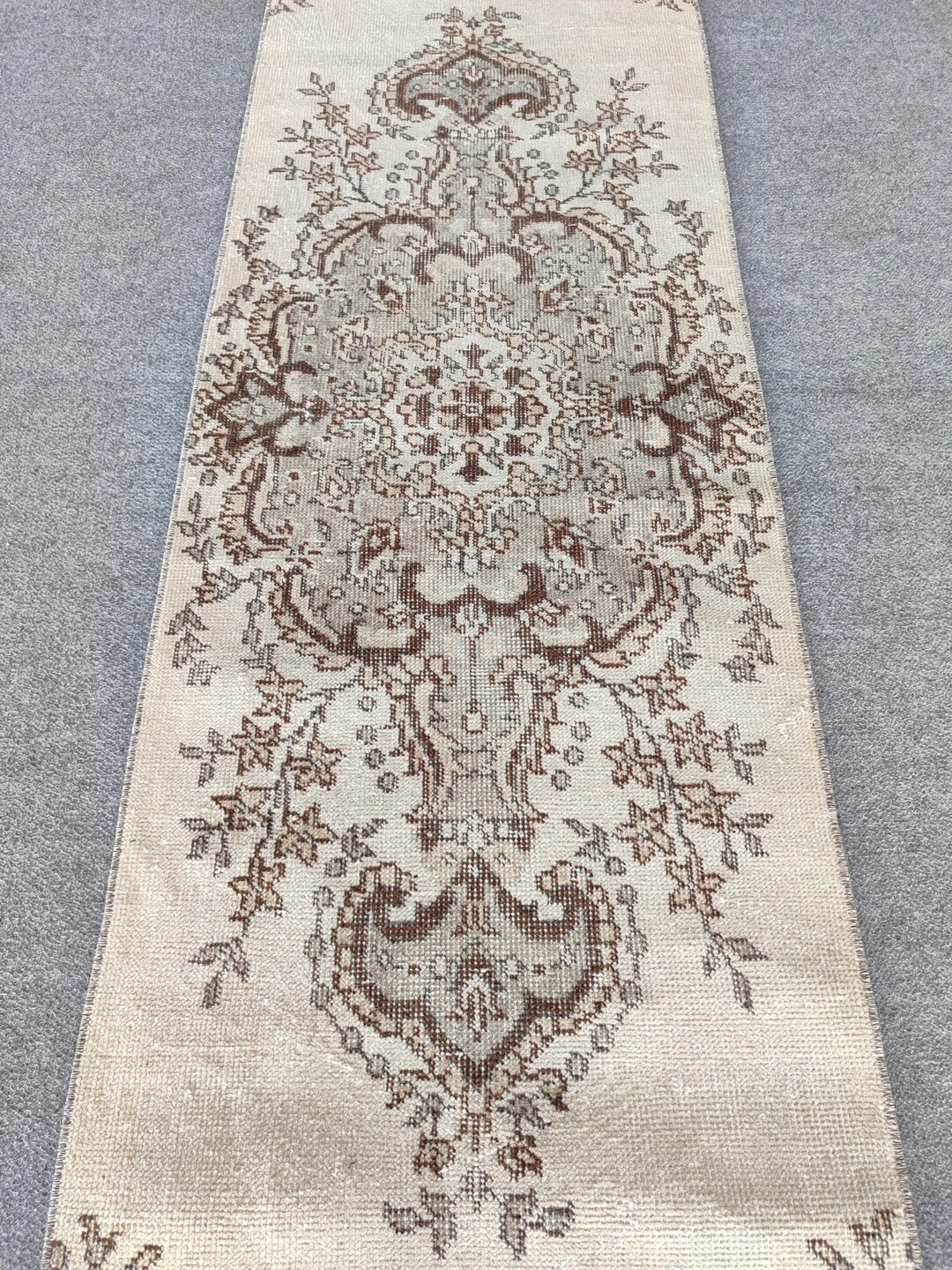 2x14 Runner Turkish, Skinny Rug Runner, Vintage Runner 2x14, Oushak ...