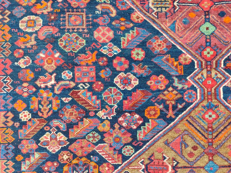 8x10 Heriz area rug, Oversize Persian rug 8x10, Serapi rug, Antique 8x10 living room rug, Oriental rug 8x10 vintage, Mahal rug, Furniture image 8