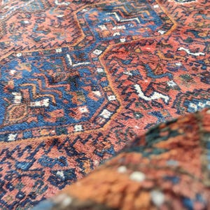 Antique 4x5 Malayer rug, Rare persian rug 4x5, Heriz rug 4x5 red color, Mahal rug 4x5 rare, Turkish 4x5 oushak rug, Vintage rug 4x5 ft
