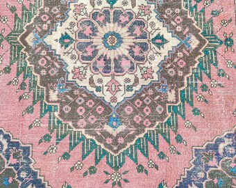 Rose color 26' ft runner rug extra long size, Stair rug runner, Very long runner for hallway, Runner rug 2x26 3x26 Turkish, Tribal runner