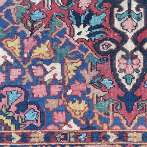 4x6 Antique Malayer rug, Persian rug 4x6, Heriz rug 4x6 rare pattern, Afghan rug 4x6 vintage, Oriental rug, Caucasian Rug, Kurdish rug rare