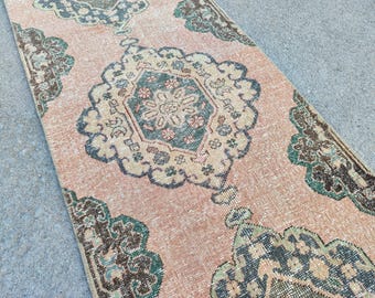 24' foot runner Turkish extra long, Stair rug runner, Hallway long runner, Long runner vintage 2x24 oushak, Persian heriz runner rug