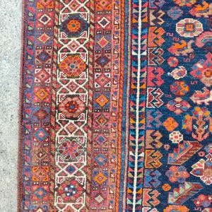8x10 Heriz area rug, Oversize Persian rug 8x10, Serapi rug, Antique 8x10 living room rug, Oriental rug 8x10 vintage, Mahal rug, Furniture image 9