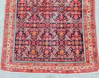 RARE 4x6 Antique Ferahan Rug, Persian rug 4x6, Heriz rug 4x6 vintage, Malayer rug, Oriental rug 150 years old, Mahal rug, Shiraz rug rare