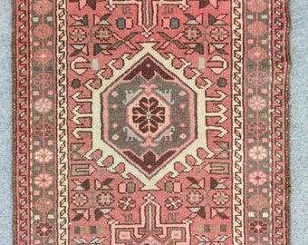 2x12 Runner Rug, Turkish Rug, Vintage Rug, Patchwork Rug, Antique