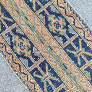 1.9 x 11.8 ft, Skinny rug runner, Turkish runner 2x12, Narrow runner rug, Vintage runner 2x12, Oushak runner 2x12, Persian Heriz runner rug