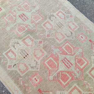 3.5 x 9 ft, Persian runner 3x9, Heriz runner rug 3x9 vintage, Antique runner 3x9 Oriental, Afghan rug, Turkish 3x9 oushak runner, Herki rug