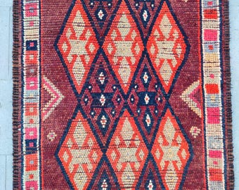 Zeldzaam 3x13 herki loperkleed, Tribal 3x13 heriz loperkleed, Afghaans kleed, Turkse 3x13 oushak loperkleed, Vintage kleed, Koerdisch kleed, Oosters kleed