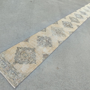 22&#39; ft runner rug extra long, Stair rug runner, Runner rug 2x22 turkish, Vintage 3x22 oushak runner, Persian heriz runner rug, Herki runner