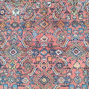 Coral 8x12 Mahal rug Oversize, Antique 9x12 persian rug oversize, Serapi heriz rug, Afghan rug 9x12 vintage, Living room rug 9x12 oriental