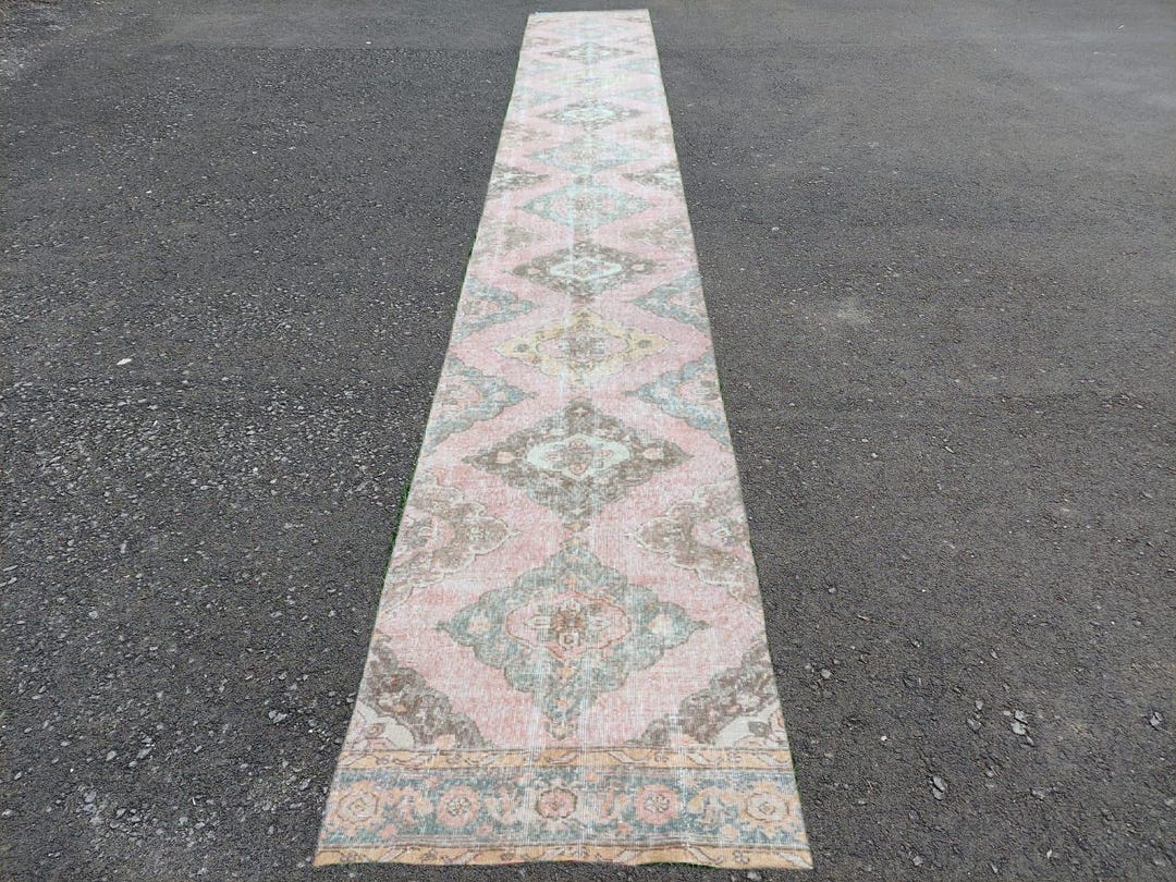 Rare 20 Ft Runner Rug Extra Long for Stair, Persian Long Runner for ...