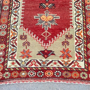 3x16 herki runner rug extra long, Stair rug runner, Hallway long runner vintage, Turkish 3x16 oushak runner rug, Afghan rug, Heriz rug