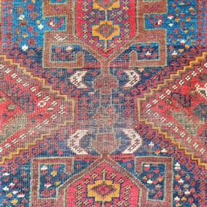 Crazy 4x5 antique Shiraz rug, Persian rug 4x5 Navy, Heriz rug 4x5 vintage, Afghan rug, Oriental rug, Malayer rug, Vibrant Turkish rug
