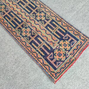 1.8x11 ft runner, Skinny rug runner, Turkish runner 2x11, Vintage runner 2x11, Oushak runner 2x11, Narrow runner rug, Patchwork runner rug