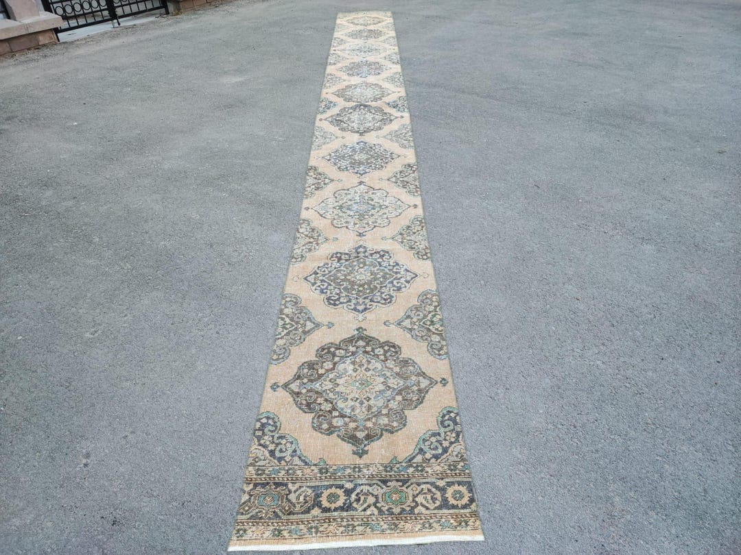 14x25 Long Runner Rug 25 Ft Runner Rug Extra Long, Stair Rug Runner, Vintage Runner 2x25 ...
