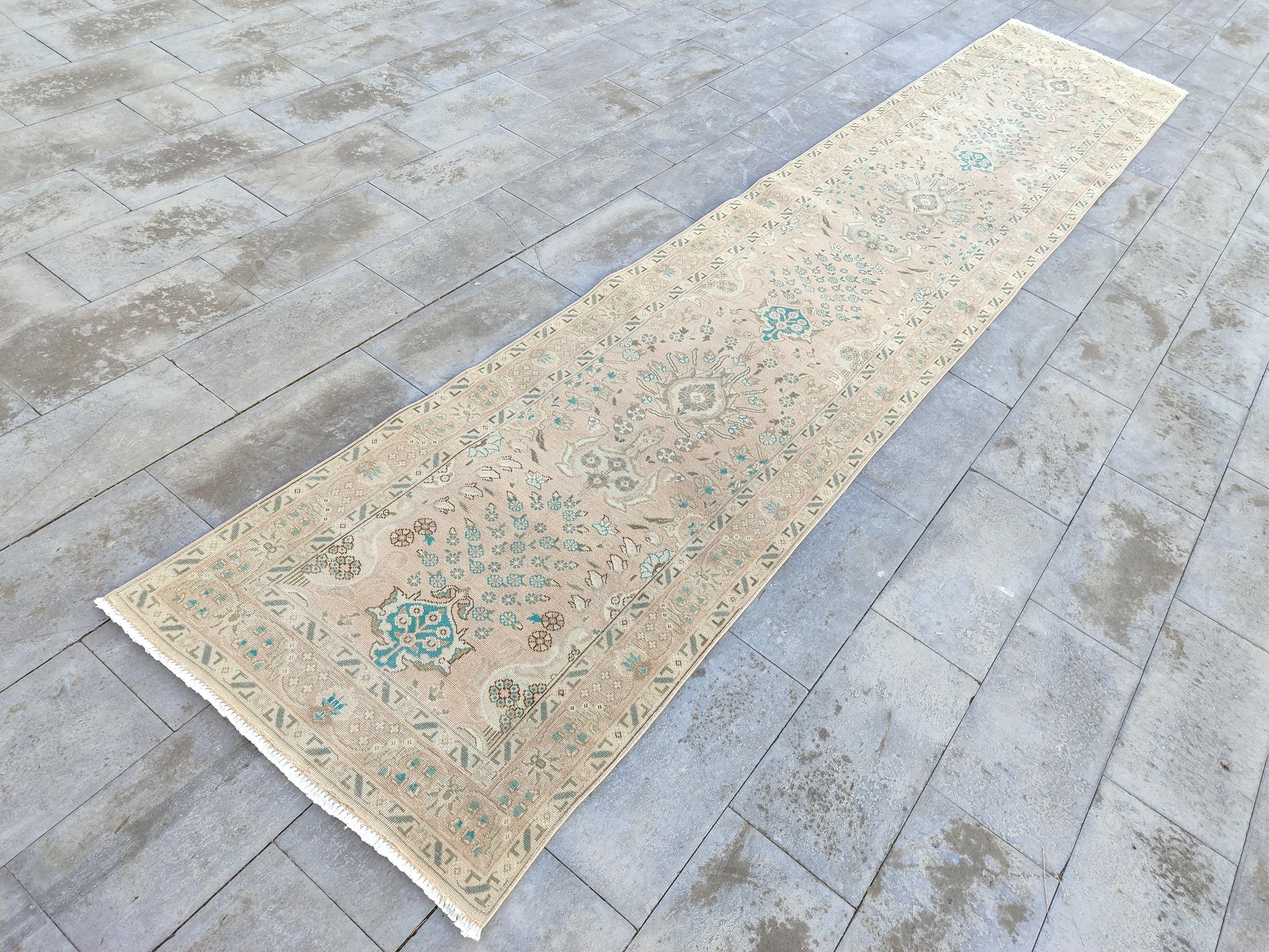 3x16 Persian Runner Muted Color, Extra Long Runner Vintage 3x16 Rug ...