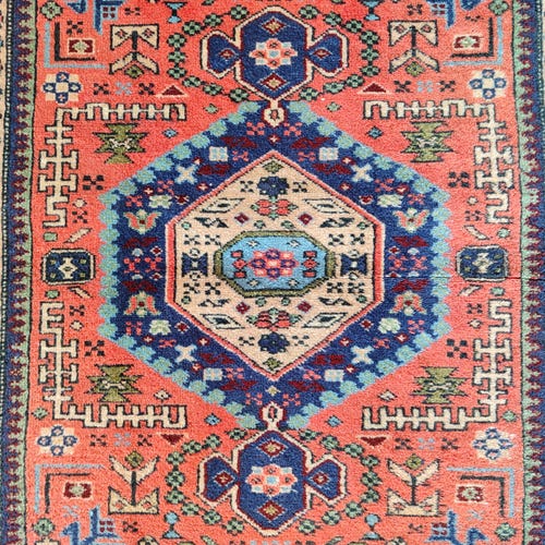 7x9 トルコ絨毯 希少サイズ、赤色のヴィンテージ絨毯 7x9、モダン