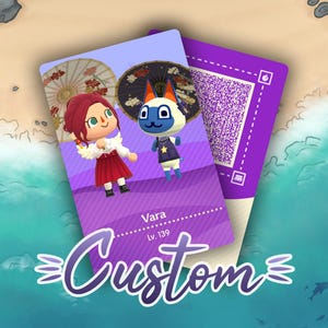 Animal Crossing Pocket Camp Cartão NFC personalizado | Feito à mão, laminado holográfico