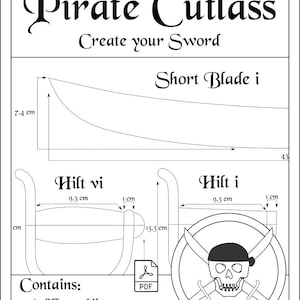 Colección de patrones de espadas piratas