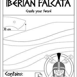 Patrón de espada falcata ibérica