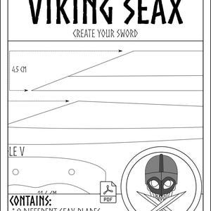 Viking Seax Knife Pattern