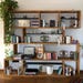 Large Wooden Bookshelf - Massive Decorative Bookcase - Solid Wood Book ...