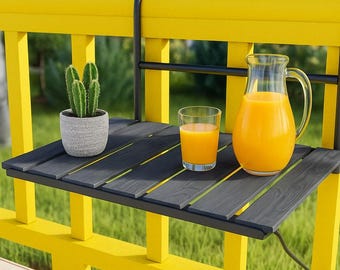 Folding balcony table - Portable balcony desk - Murphy Outdoor Furniture