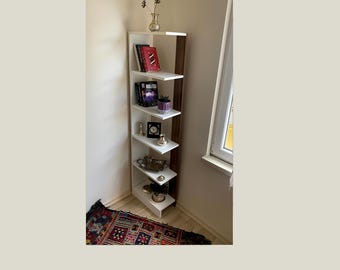 Libreria bianca con 5 ripiani - Scaffali decorativi