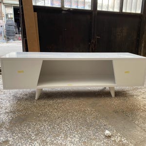 Wit tv-meubel - moderne tv-standaard - tv-kast minimaliseren - consoletafel