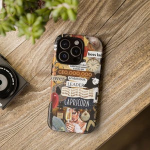 Capricorn Phone Case - Ambitious Boss Lady Design, Zodiac Gifts, Astrological Phone Cover, Unique Birthday Present, Empowering Accessories