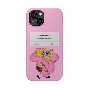 Playful Spongebob Tough Phone Case, Cute Phone Cover, Funny Phone Protector, Cartoon Gift, Quirky Tech Accessories